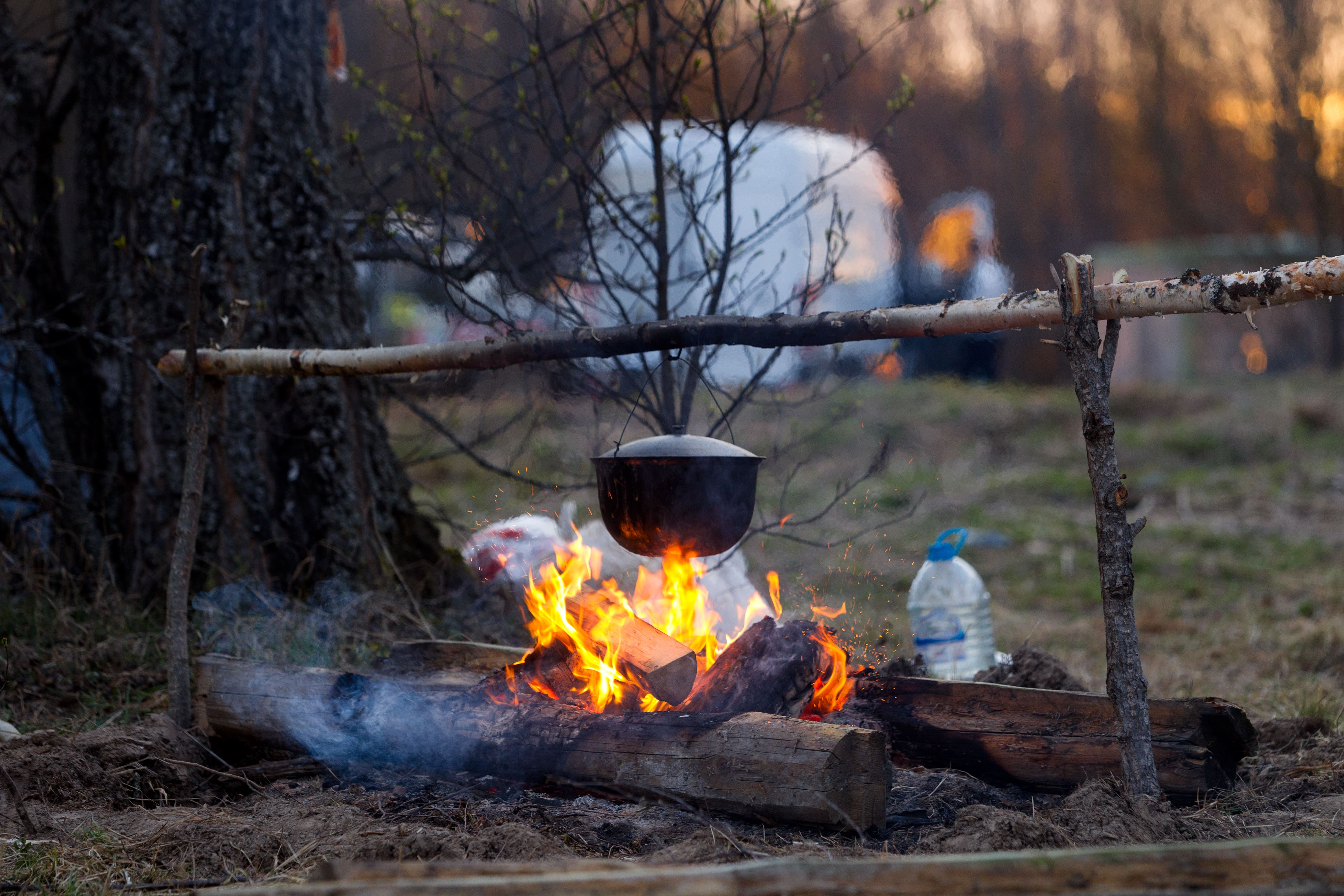 camping comida